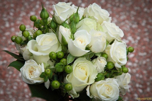 bouquet rose bianche